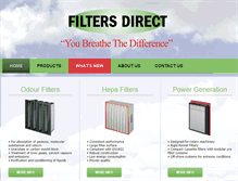 Tablet Screenshot of filtersdirect.co.nz